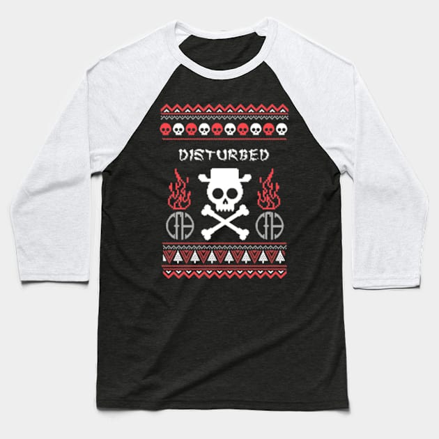 disturbed winter edition Baseball T-Shirt by psychedelic skull